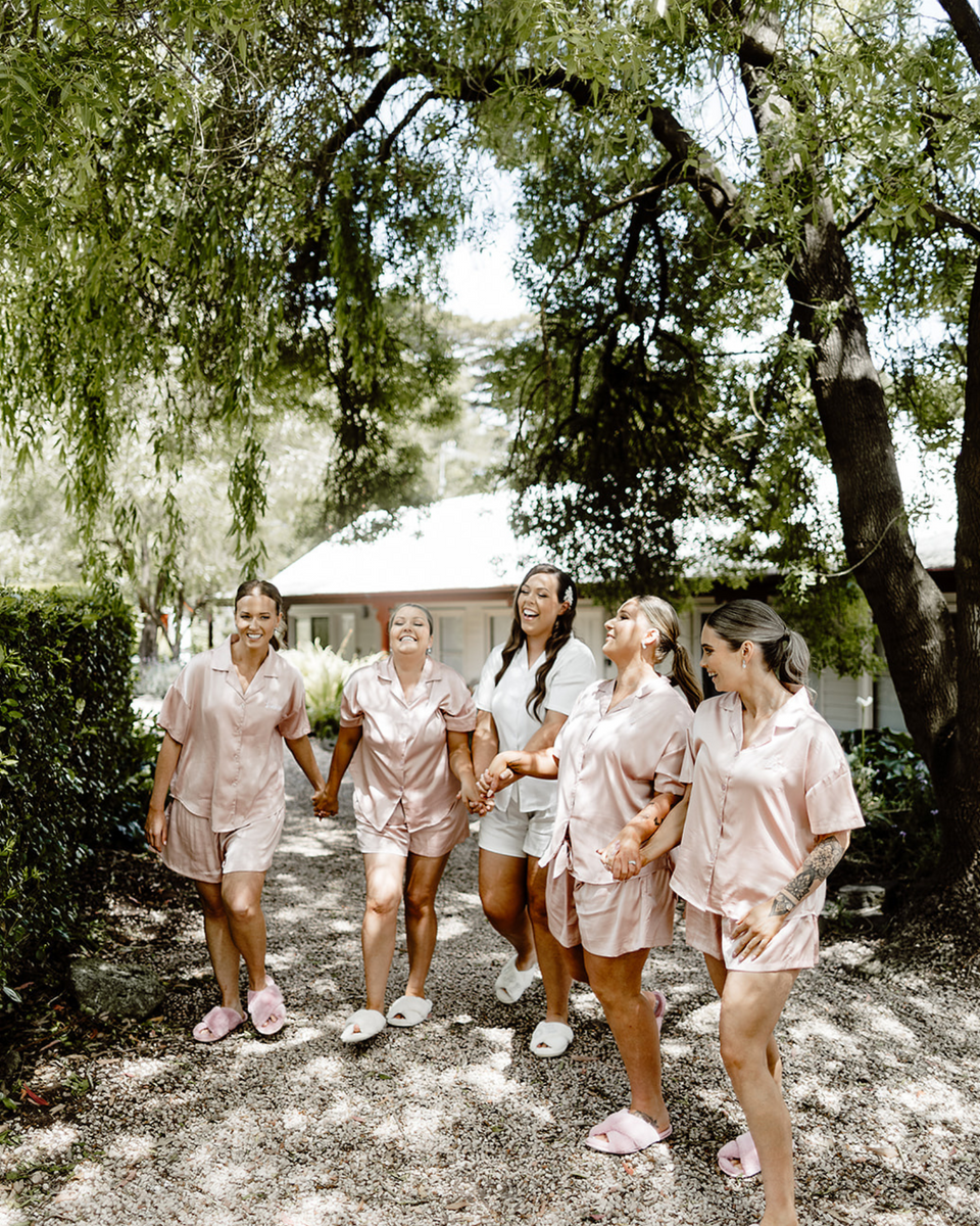 Bridesmaid Matching Fall Pajamas Satin Bridesmaid Pyjamas Sets