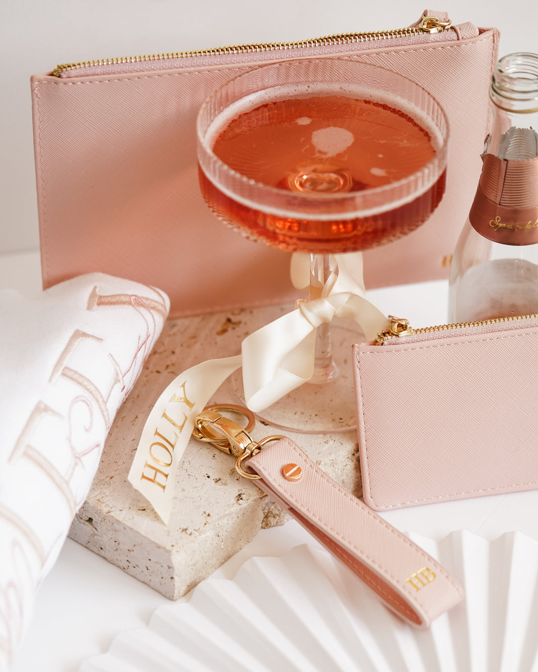 Coupe Glass with Personalised Ribbon