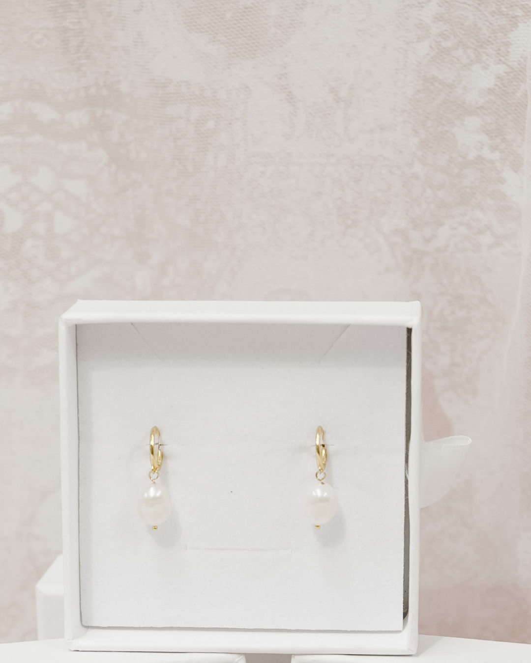 Gold Charlotte Baroque Pearl Earrings