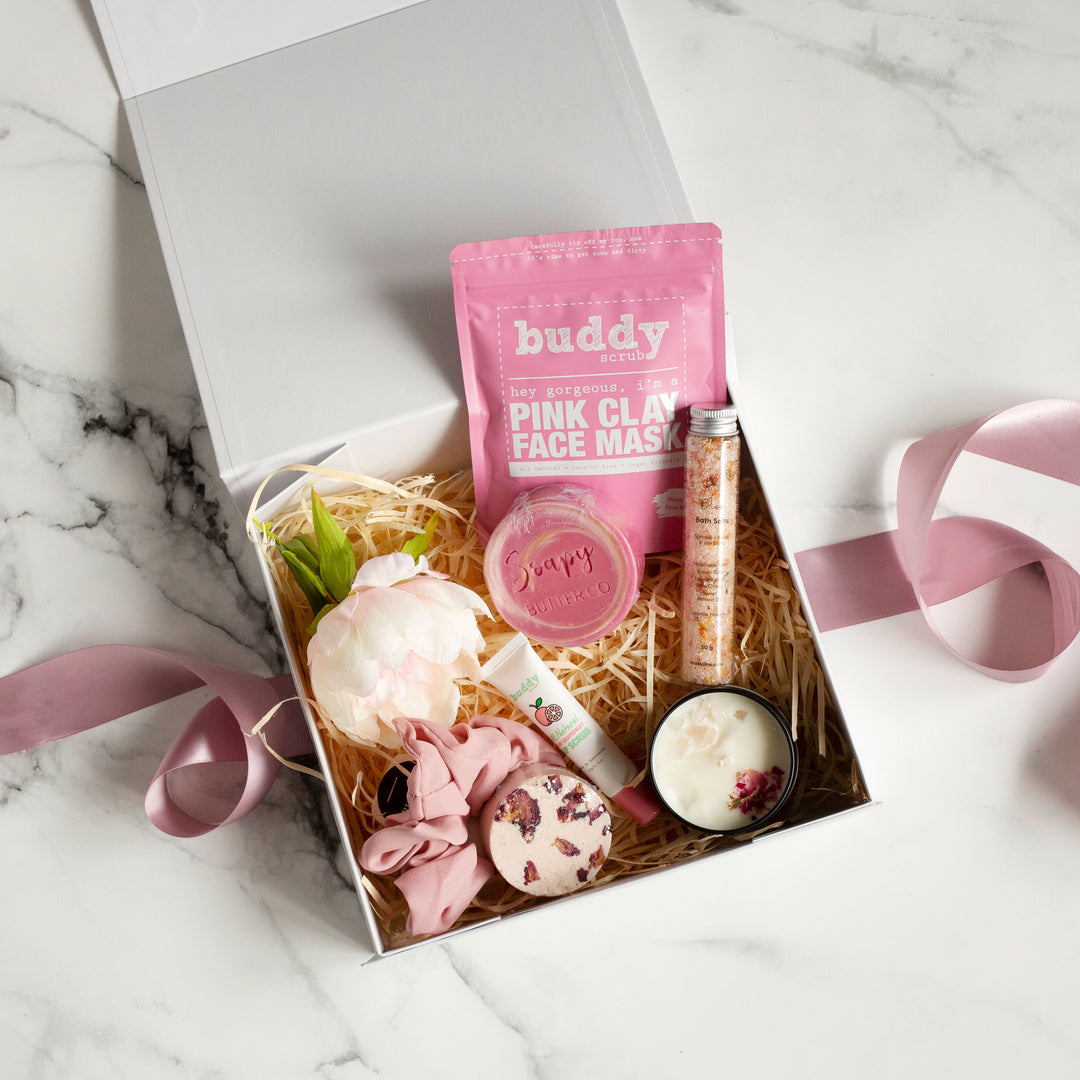 White Magnetic Gift Box With Ribbon