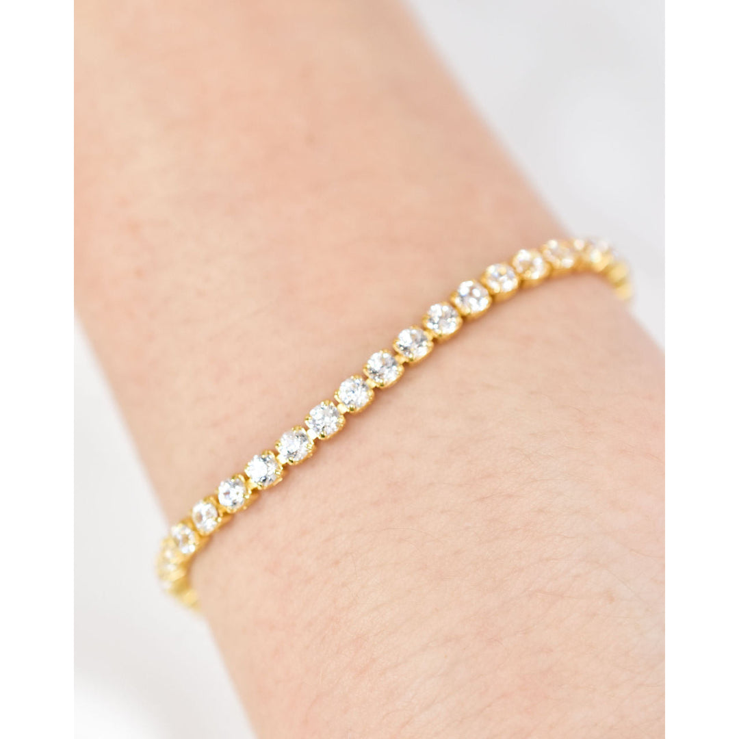 Gold Tennis Bracelet