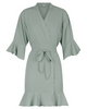 Ruffle Robe - Sage