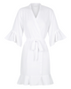 Ruffle Robe - White