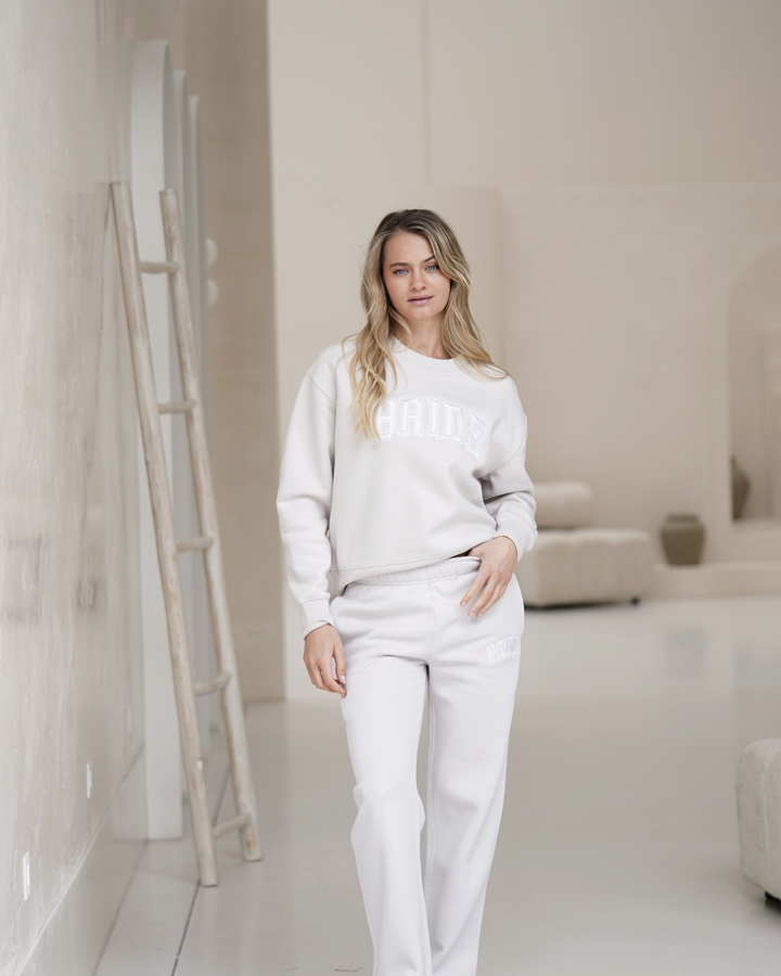 Bride Varsity Jumper - Bone