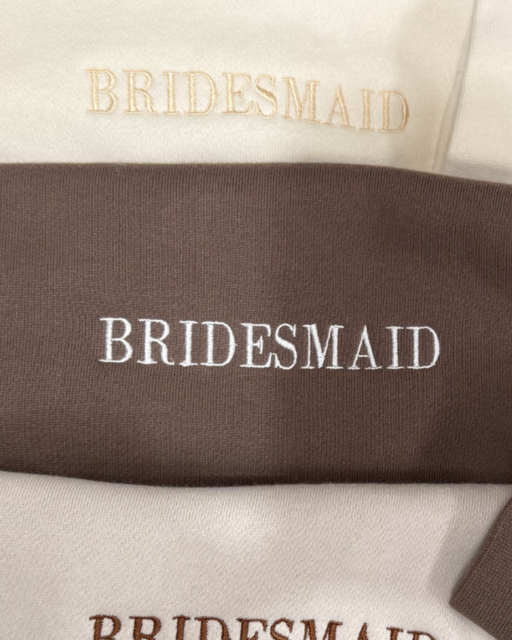 Chocolate Brown Bridesmaid Hoodies  - Sample Size Large