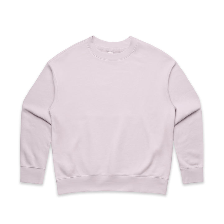 Personalised embroidered hens party crew jumper in Lavender