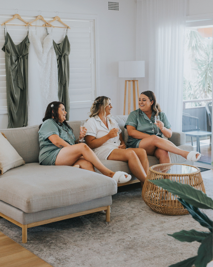 Bride and Bridesmaid Personalised Pyjamas