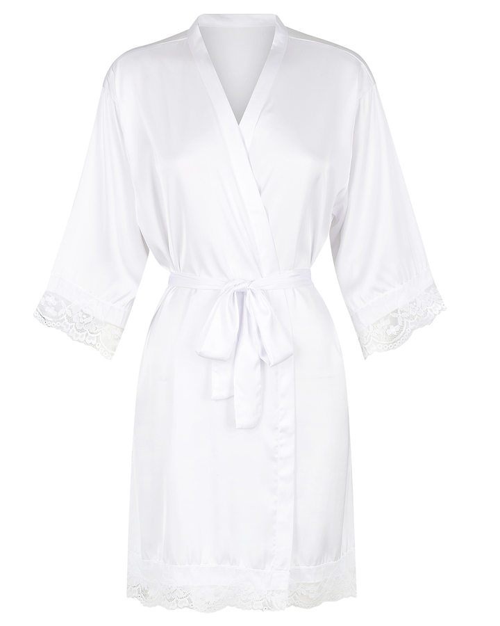 Love Lace Satin Robe