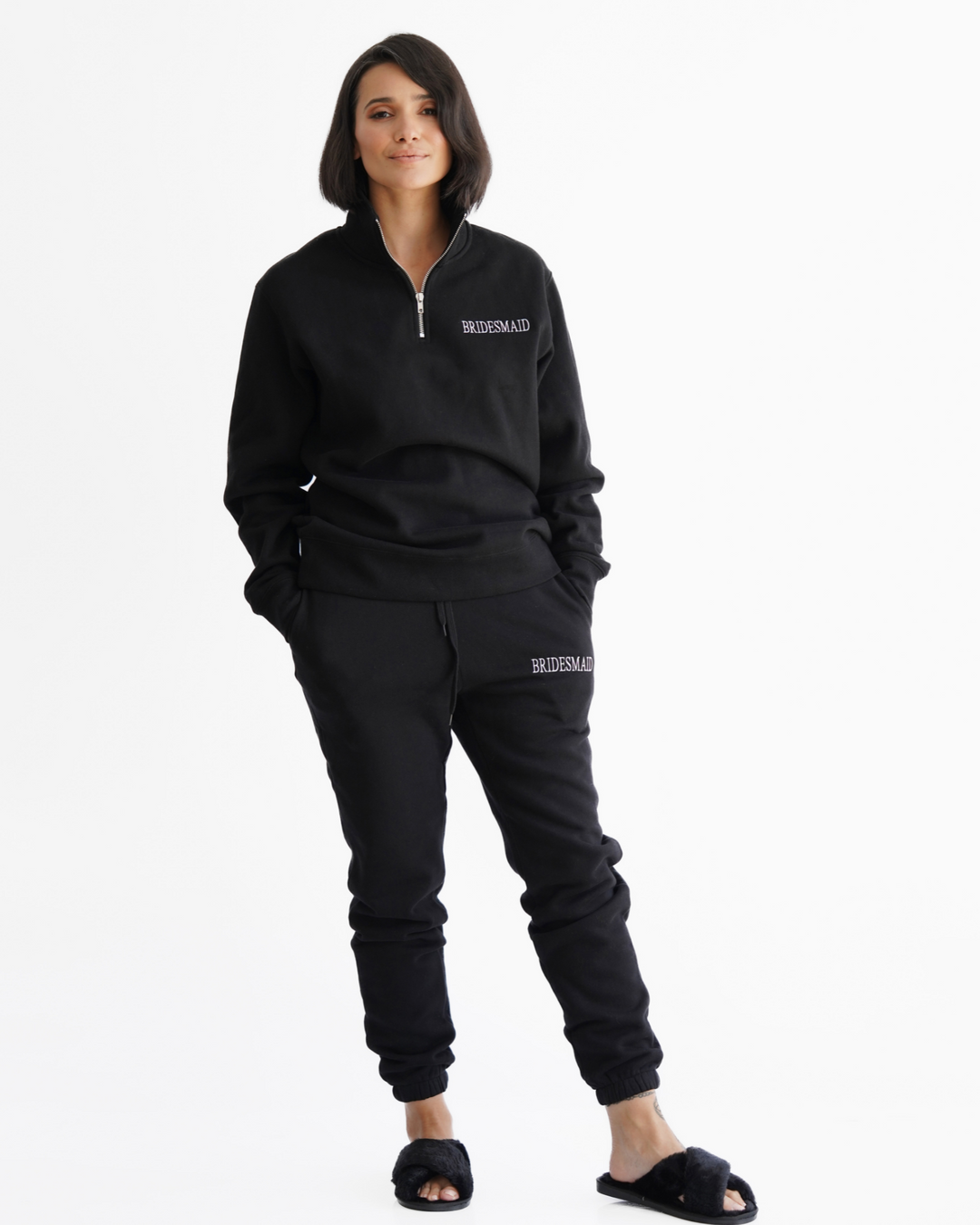 Bridal Party Quarter Zip Loungewear Set - Various Colours