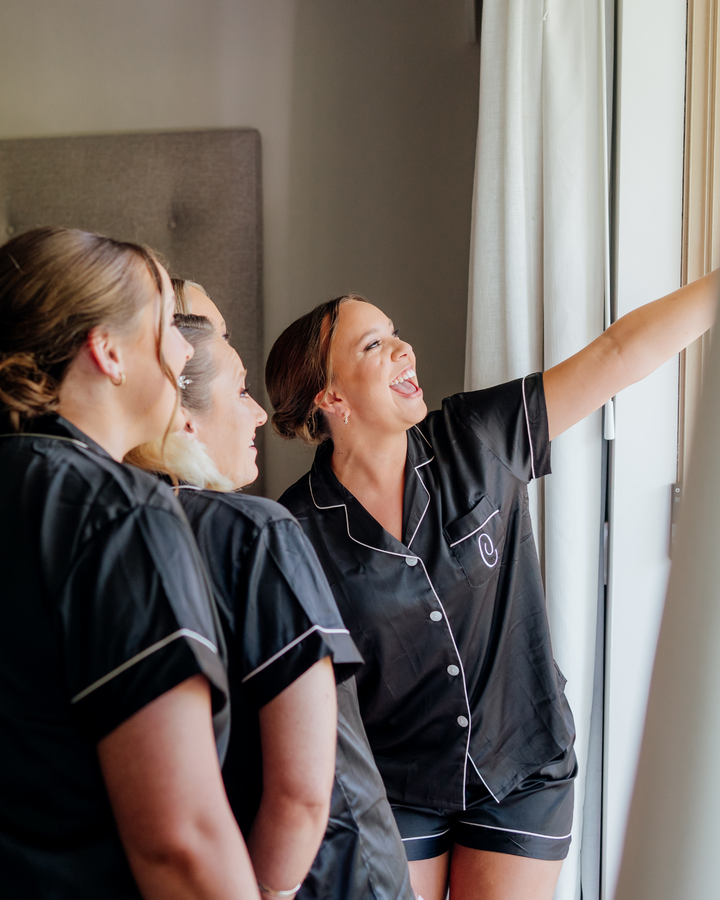 Bride and Bridesmaid Personalised Pyjamas