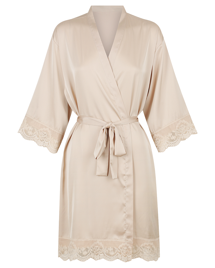Love Lace Satin Robe