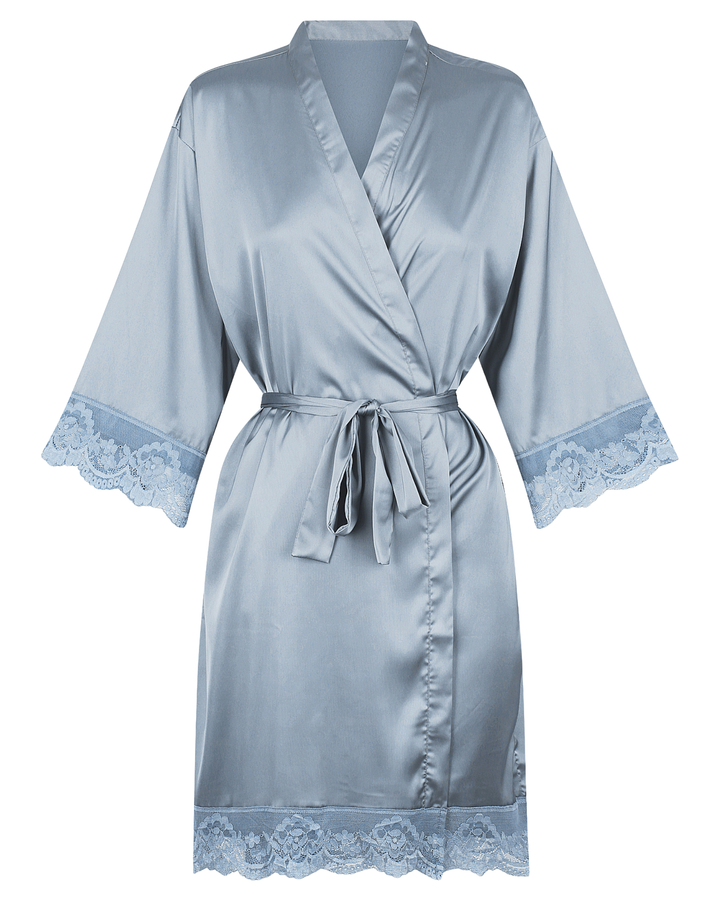 Love Lace Satin Robe