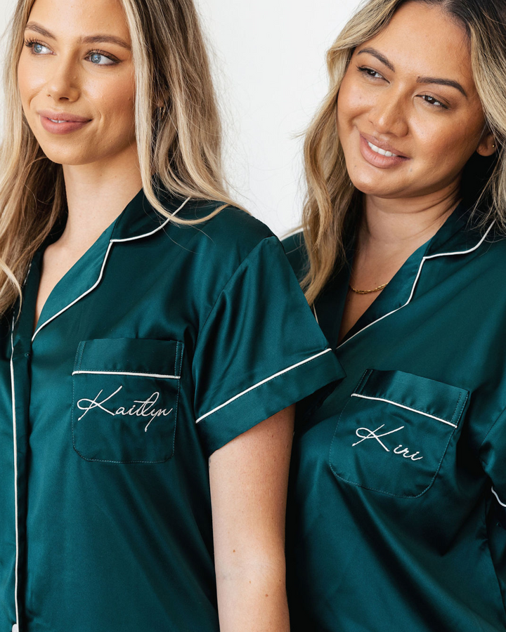 Getting ready Bridesmaid Box - Short Sleeve and Shorts Pyjamas