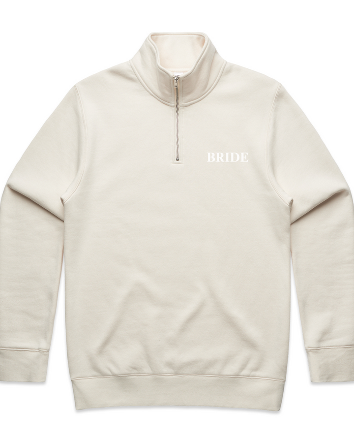 BRIDE/WIFEY LOUNGEWEAR QUARTER ZIP CREW