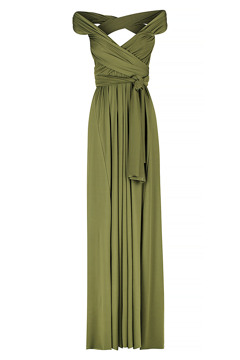 Multiway Infinity Dress in Olive Green| Olive Green bridesmaid dress ...