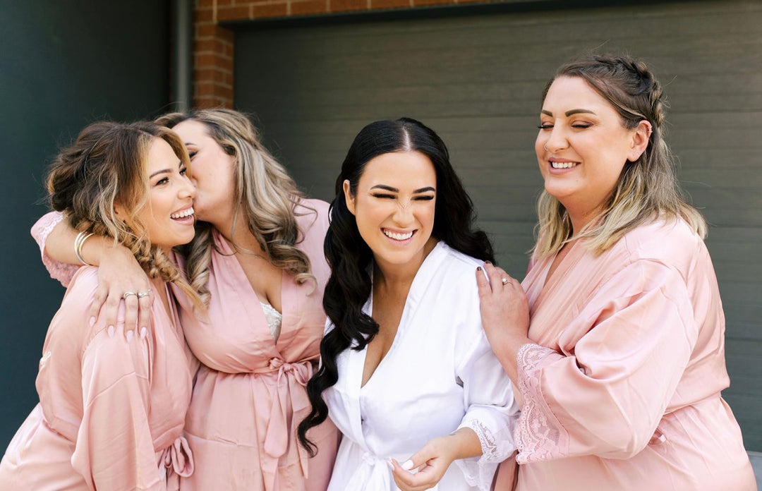 Love Lace Robe - Dusty Blue