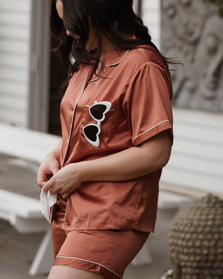 Getting ready Bridesmaid Box - Short Sleeve and Shorts Pyjamas