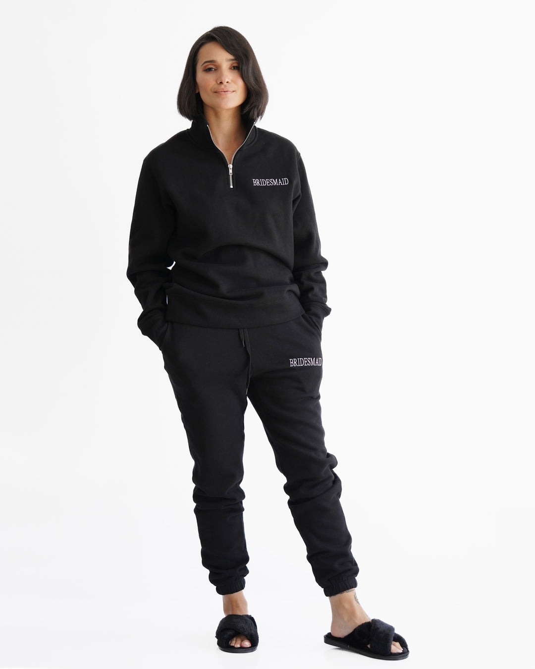 Bridal Party Quarter Zip Loungewear Set - Various Colours