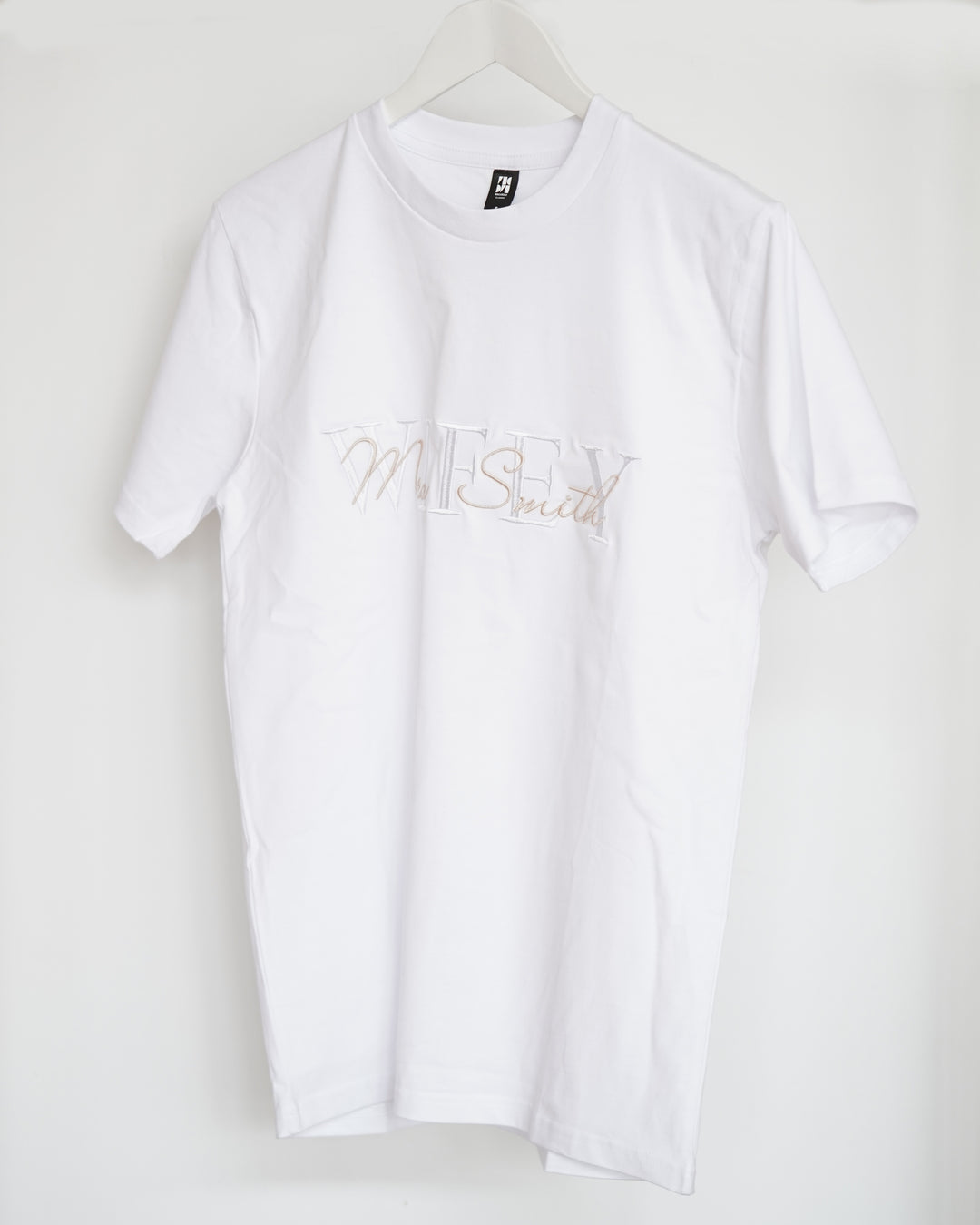 Personalised Wifey Embroidered T-Shirt