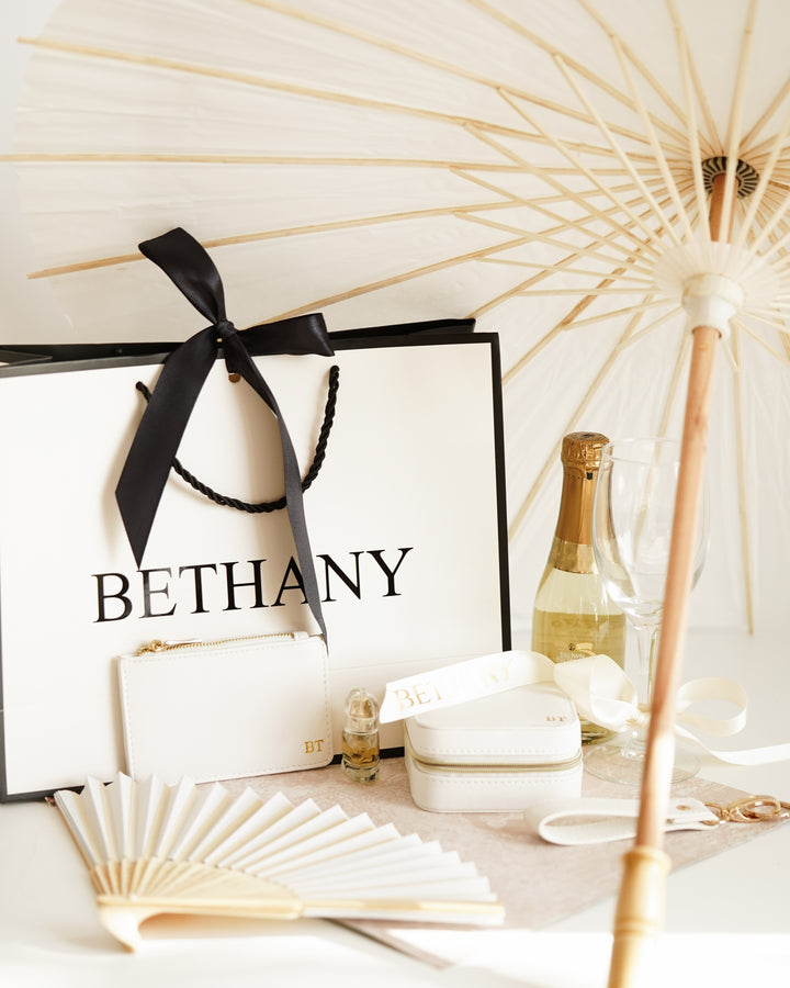 black and White Personalised Gift Bag