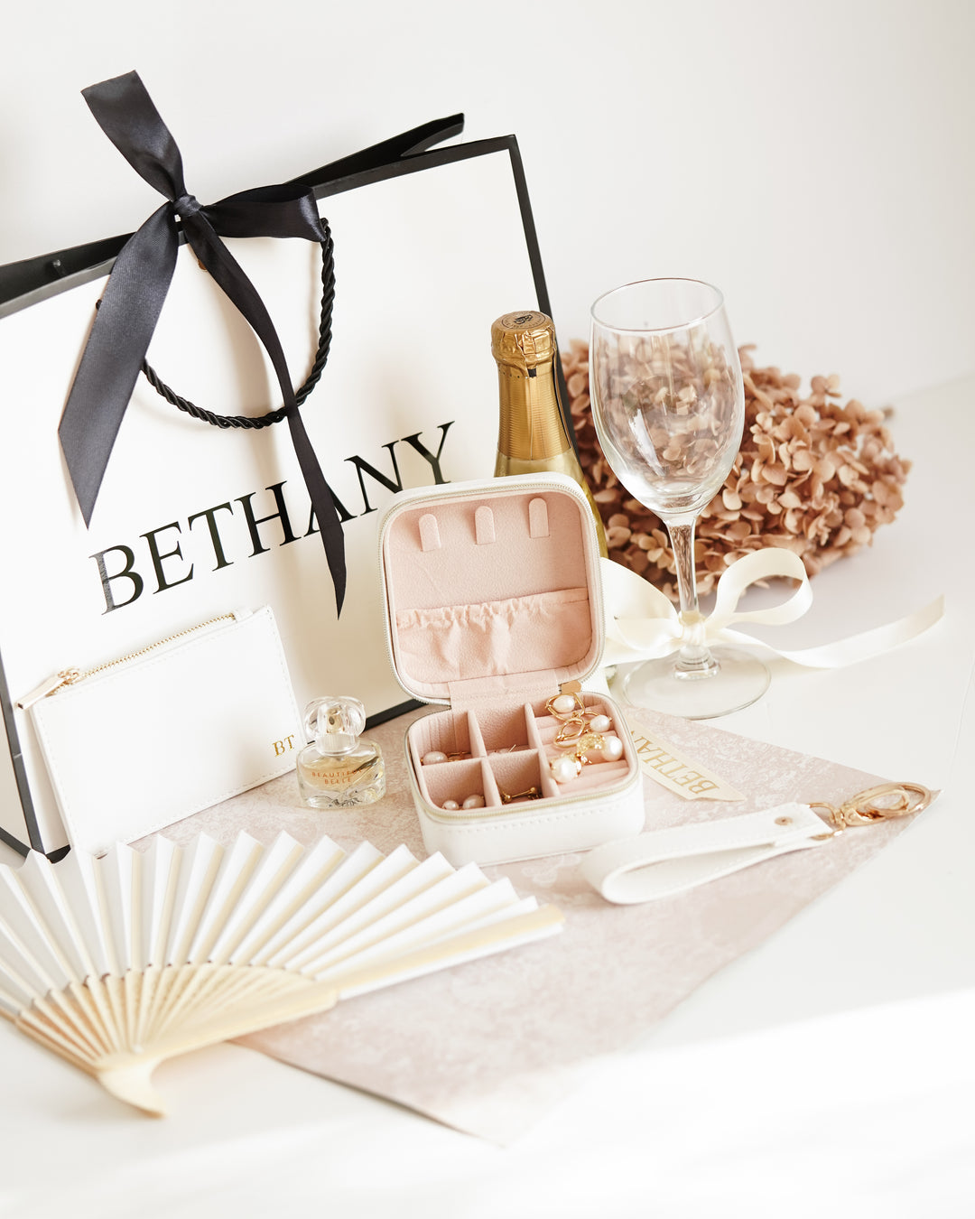 black and White Personalised Gift Bag