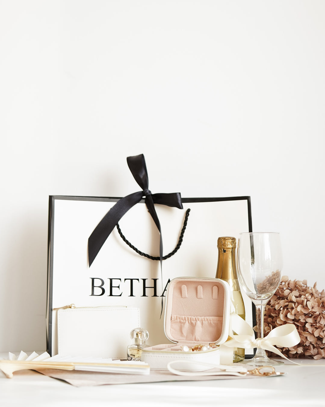 black and White Personalised Gift Bag