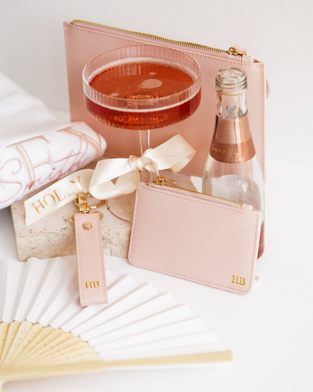 Coupe Glass with Personalised Ribbon