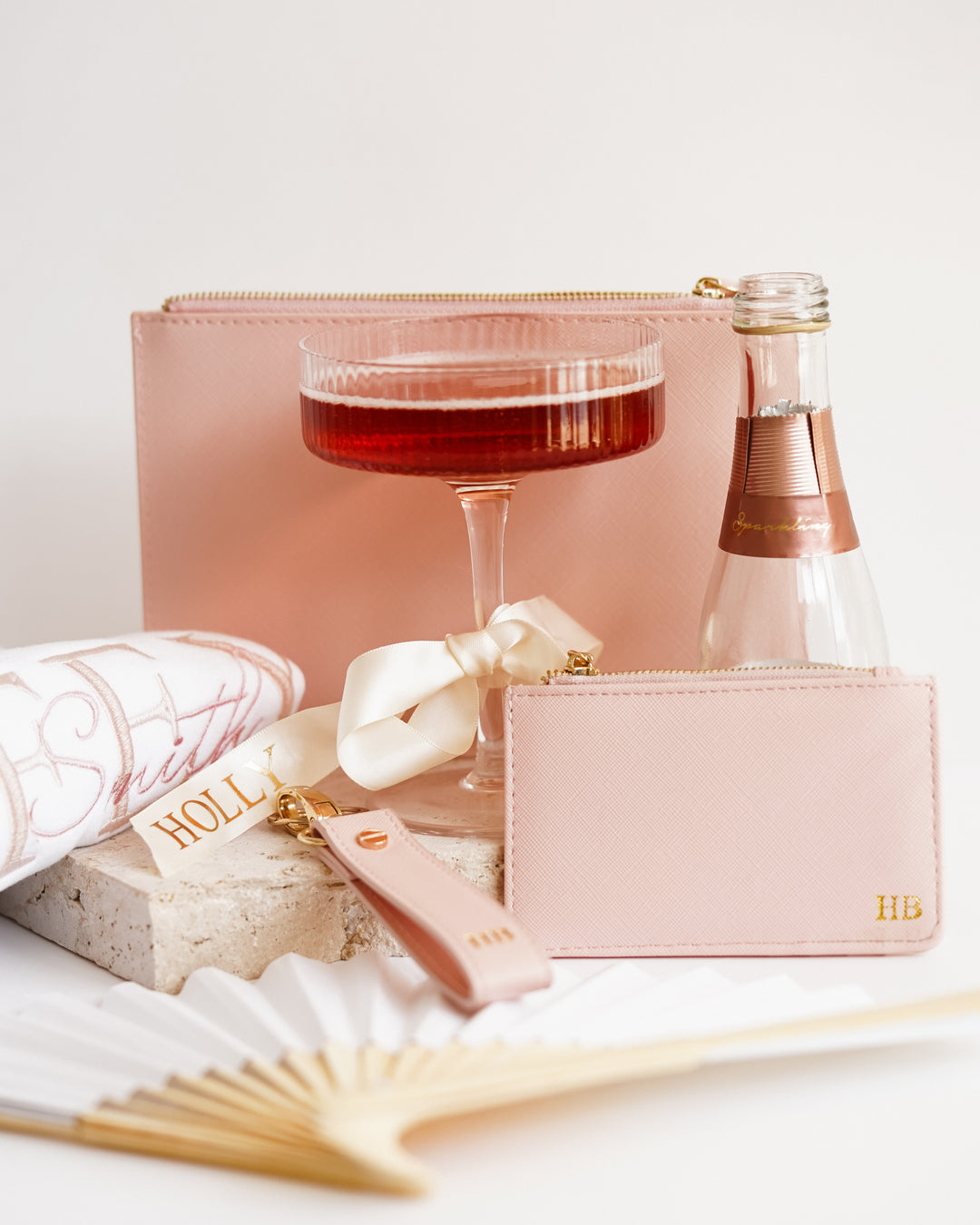 Coupe Glass with Personalised Ribbon