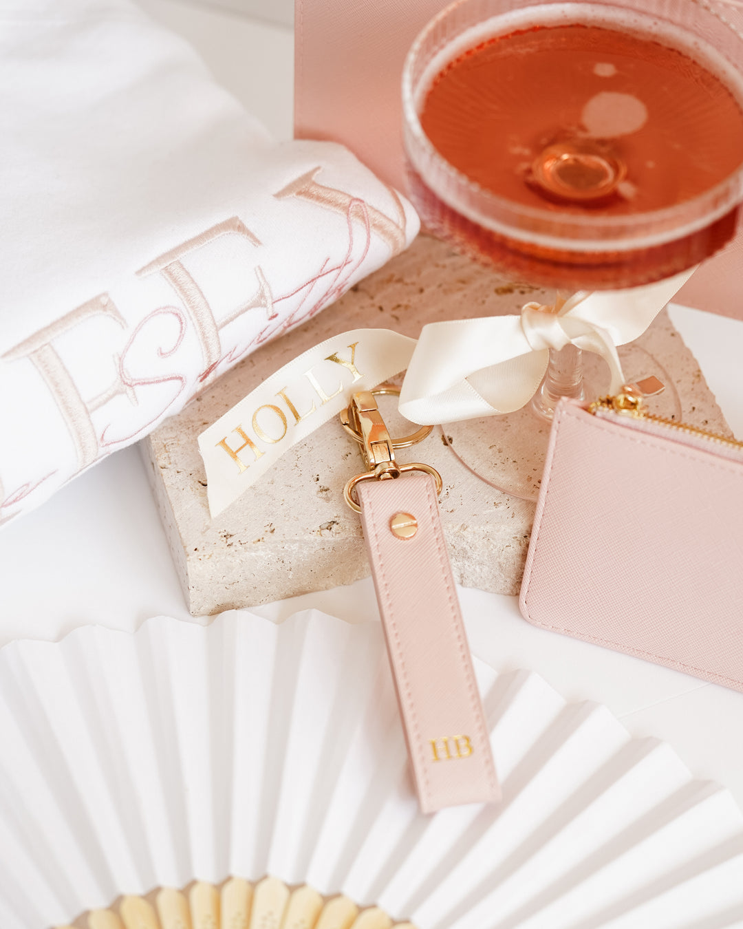 Coupe Glass with Personalised Ribbon