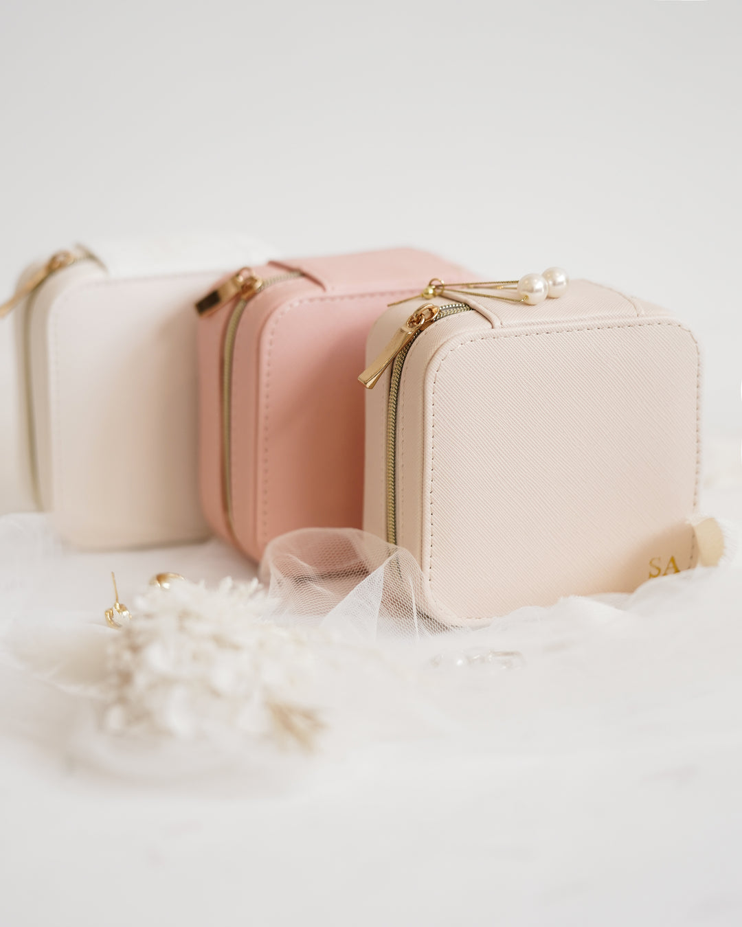 Personalised Jewellery Case - Blush
