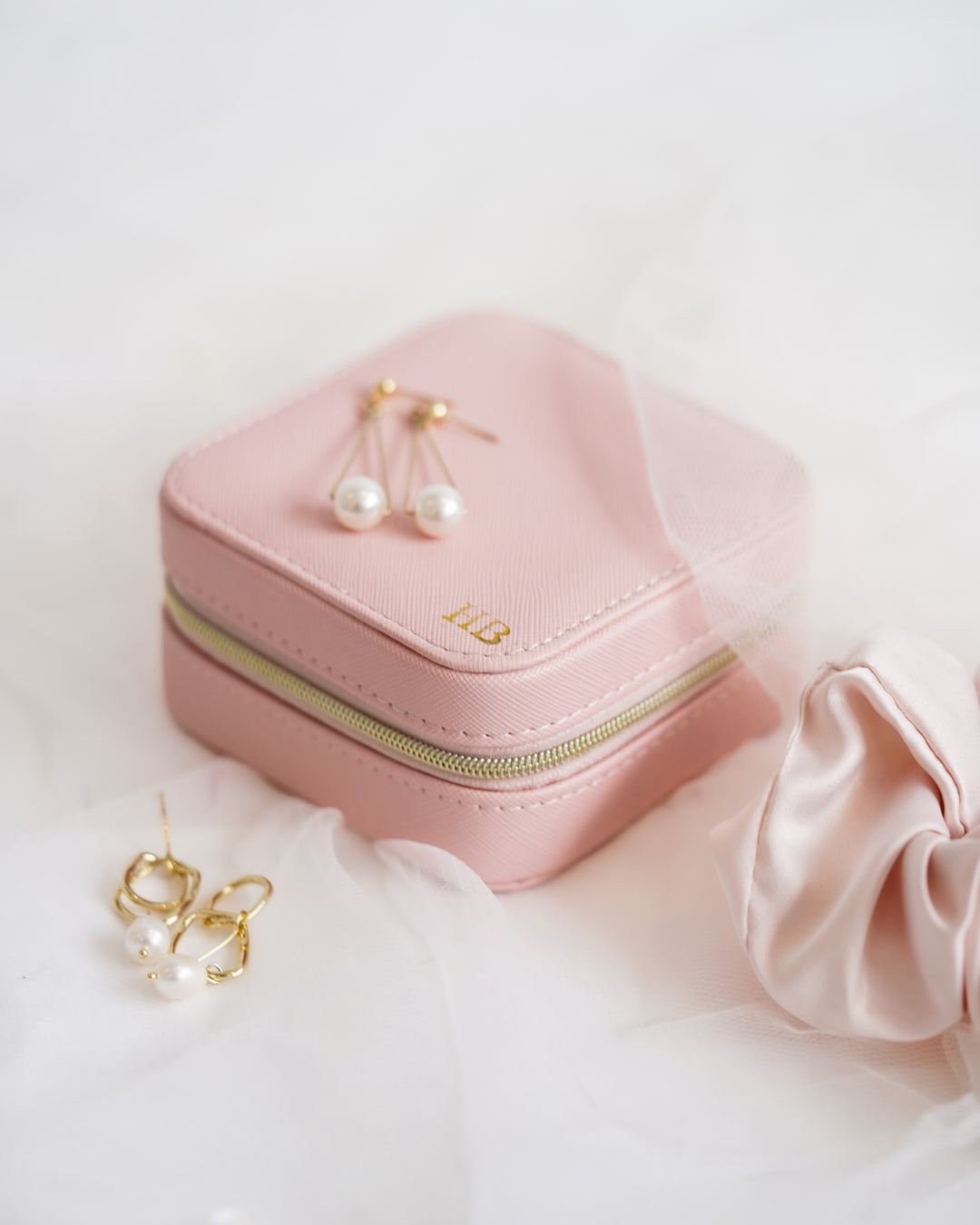 Personalised Jewellery Case - Blush