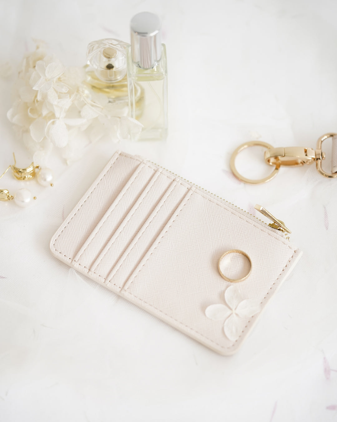 Personalised Card Holder Wallet - Oatmeal