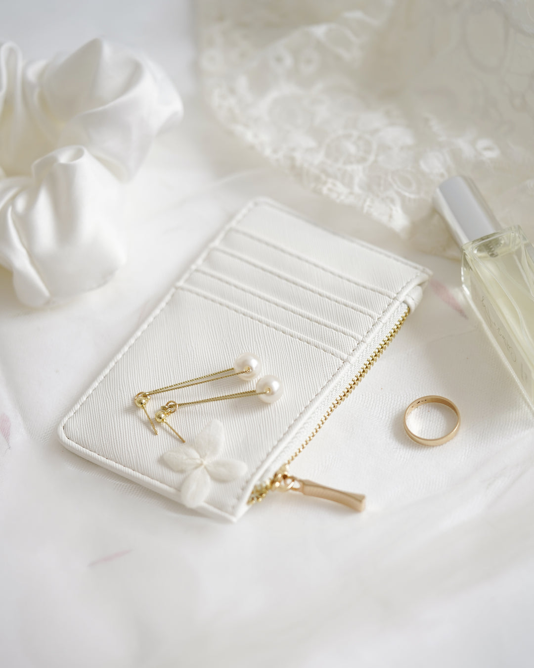 Personalised Card Holder Wallet - White