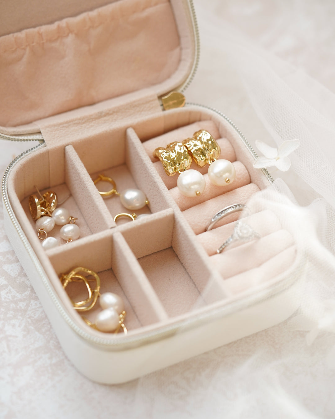 Personalised Jewellery Case - Blush