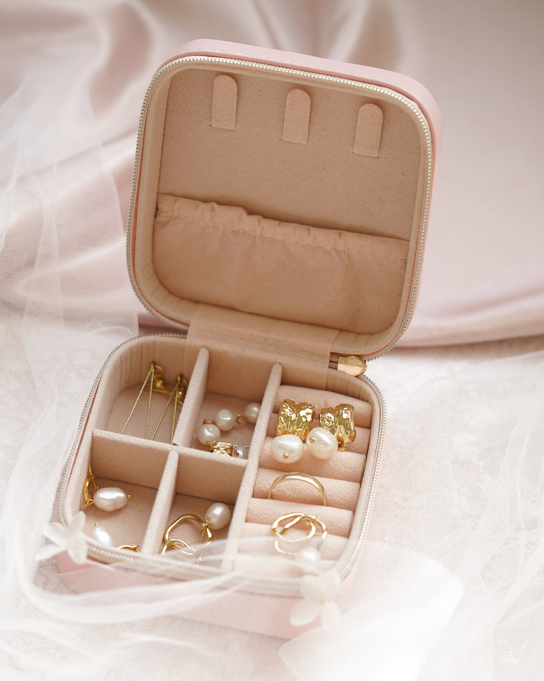 Personalised Jewellery Case - Blush