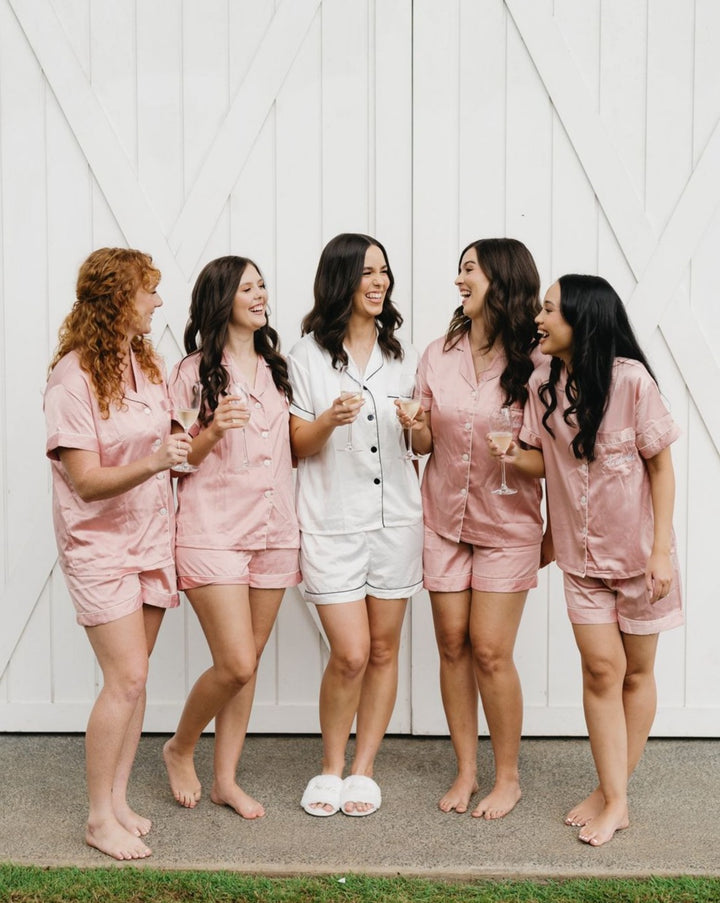 Getting ready Bridesmaid Box - Short Sleeve and Shorts Pyjamas