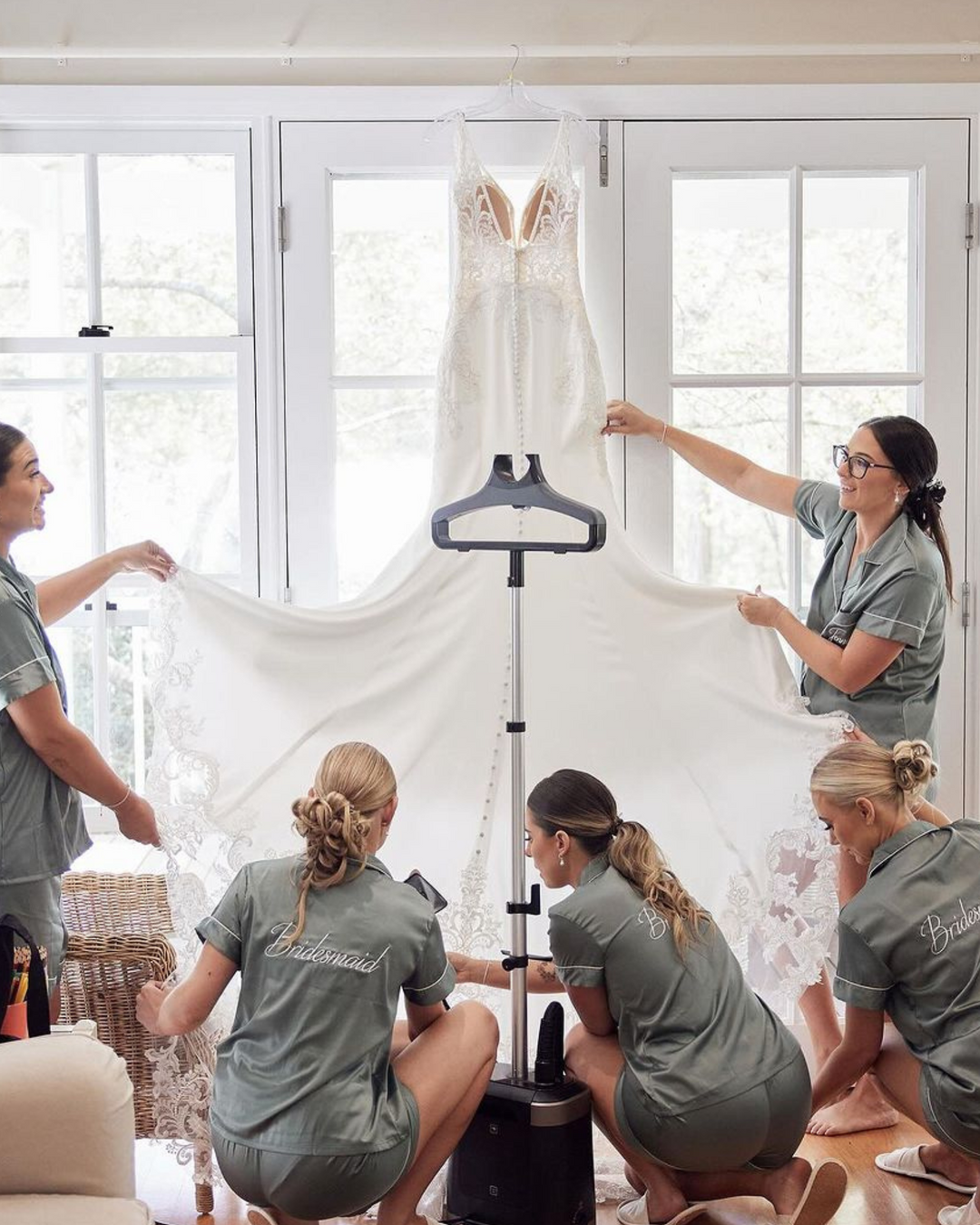 Bridesmaid Pyjamas - Sage