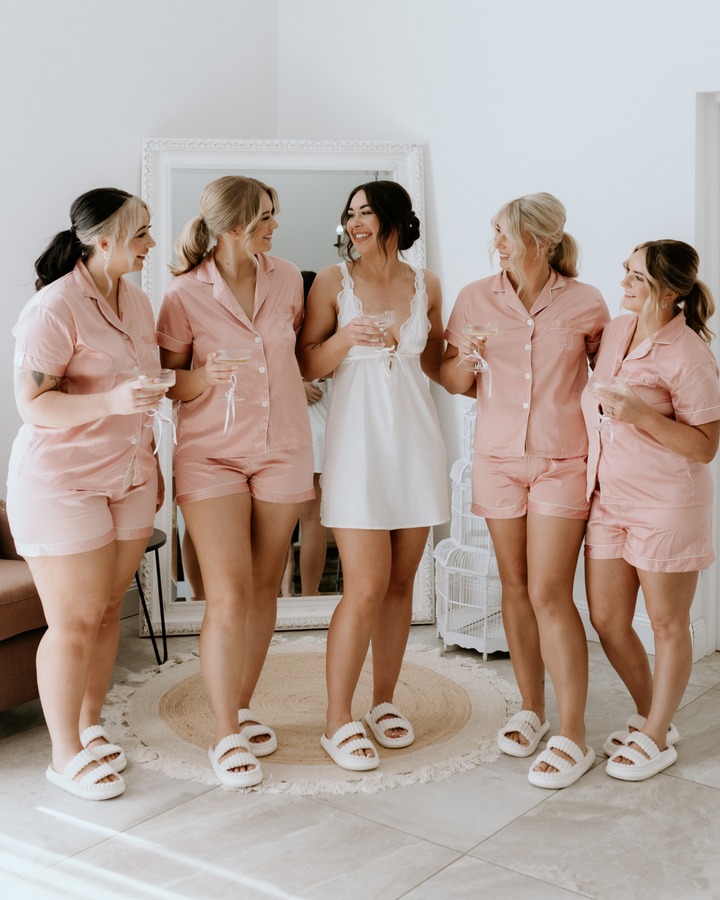 Bride and Bridesmaid Personalised Pyjamas