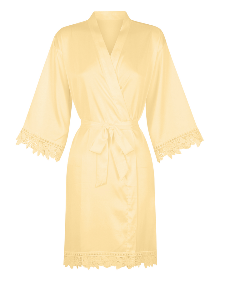 Rosie Lace Bridesmaid Satin Robe