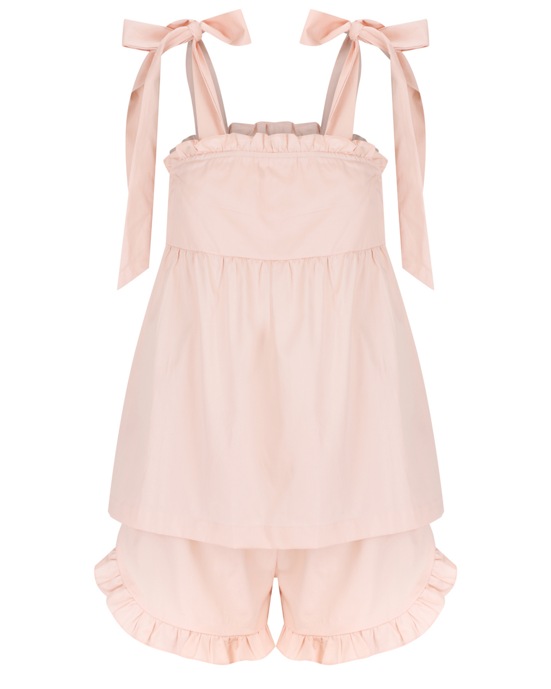 Evie Cotton Bridesmaid Pyjamas - Blush