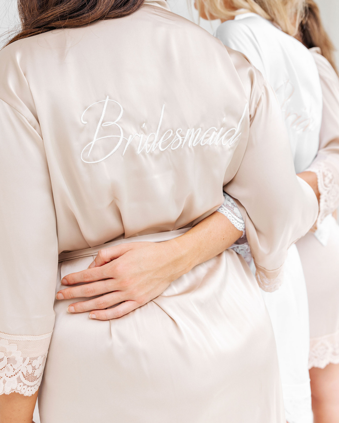 Love Lace Satin Robe