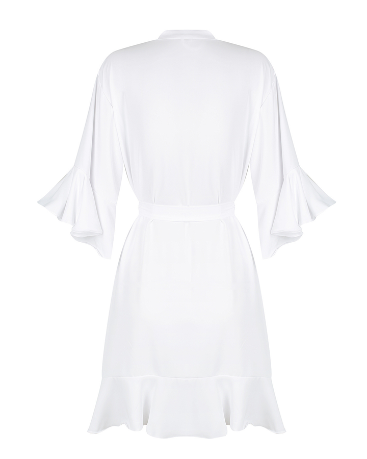 Ruffle Hemmed Bridesmaid Robe