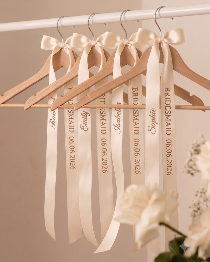 Personalised Bride and Bridesmaid Wedding Hanger