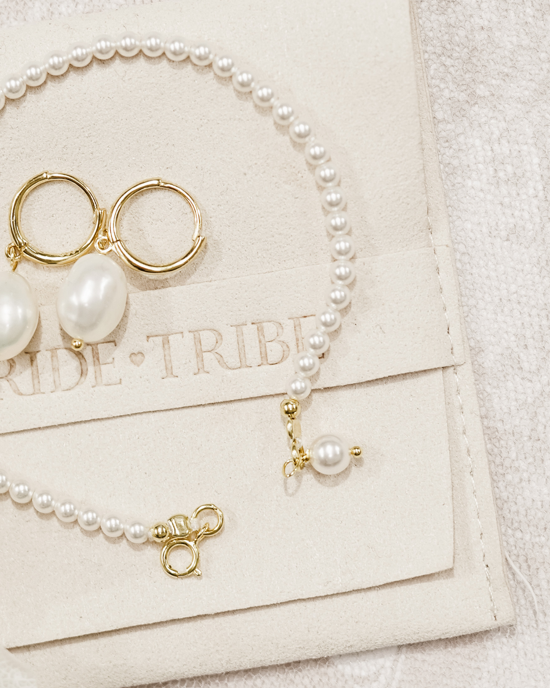 Gold Charlotte Baroque Pearl Earrings