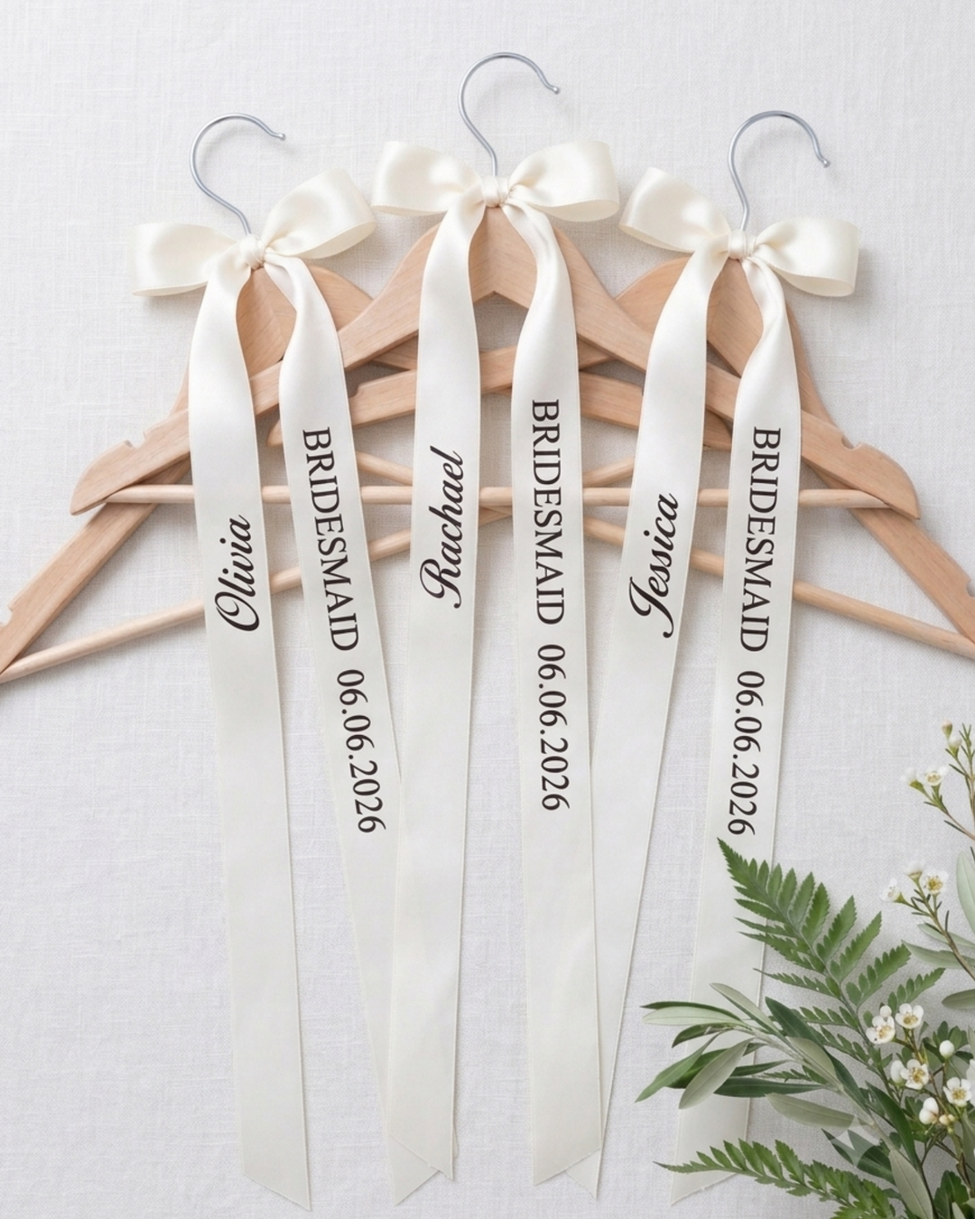 Personalised Bride and Bridesmaid Wedding Hanger