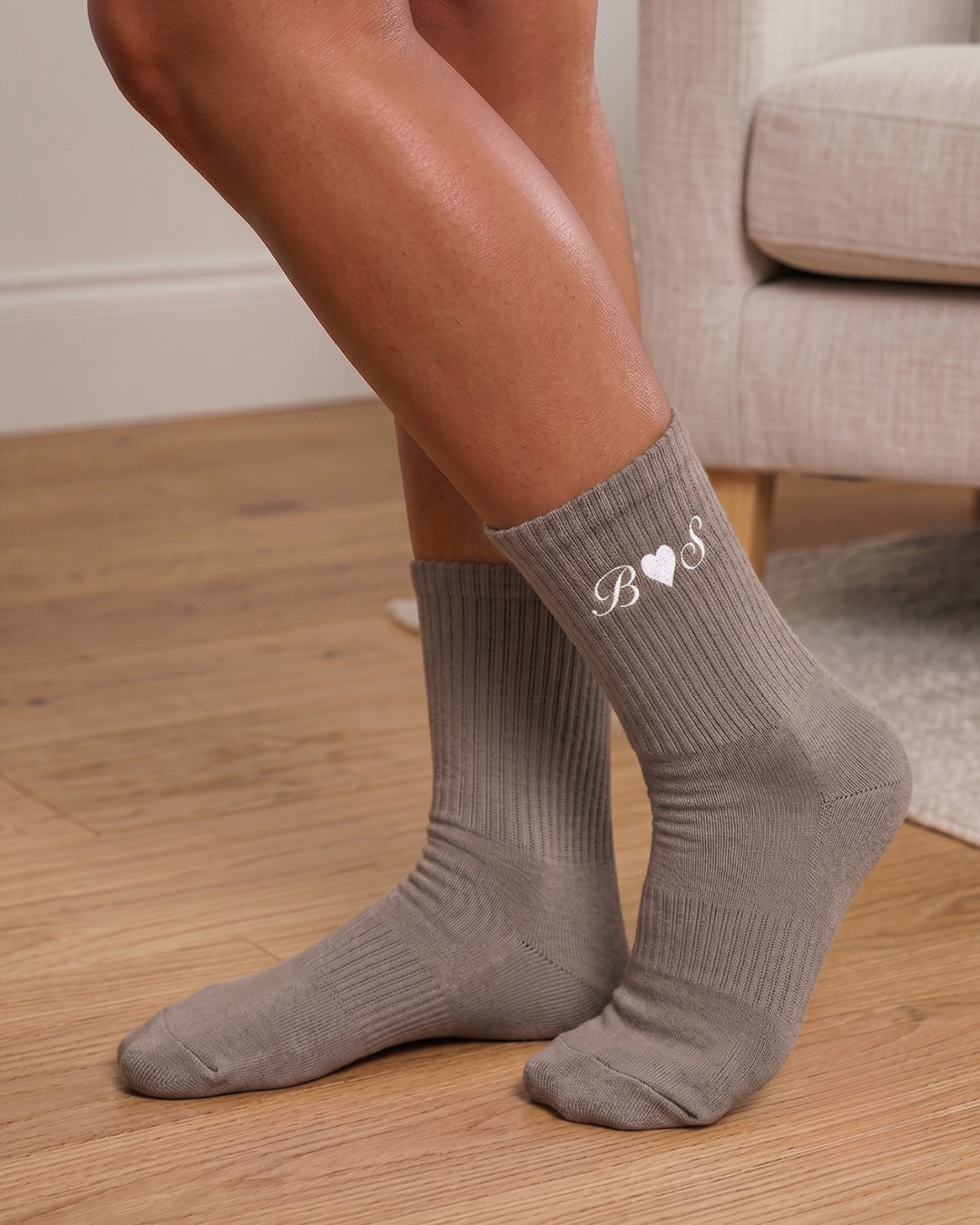 Personalised Embroidered Wedding Socks