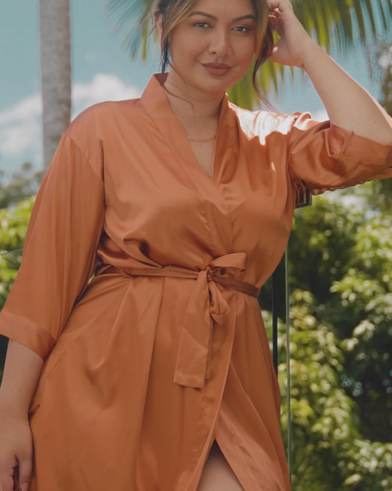 Classic Robe - Rust