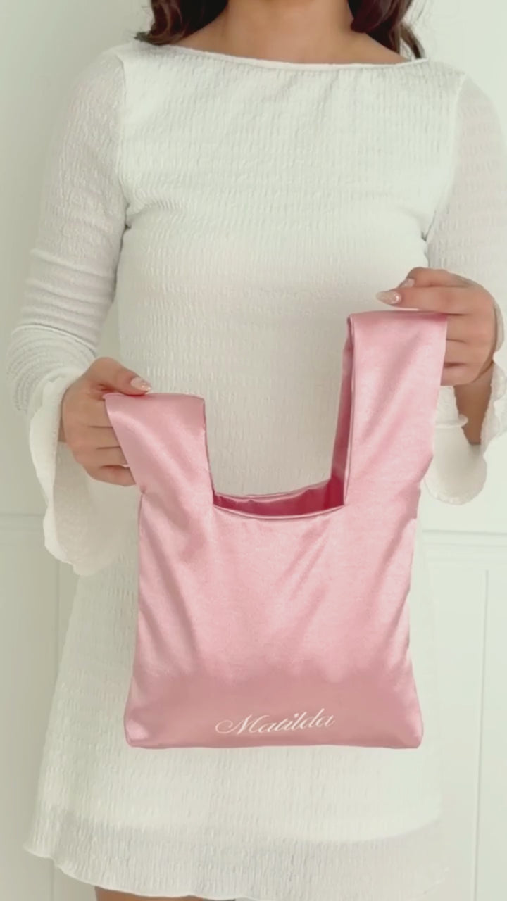 The Satin Knot Clutch