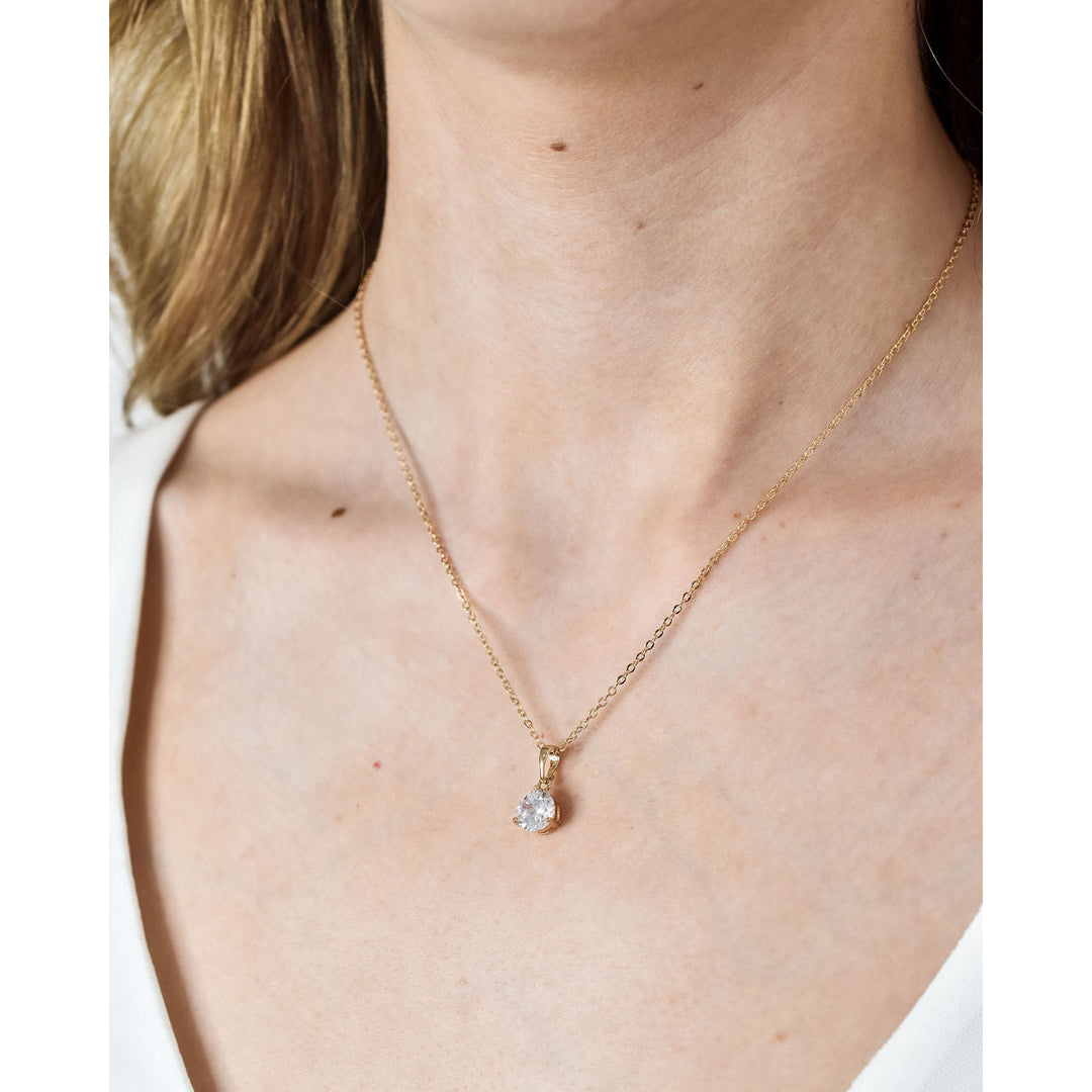 Genevieve Pendant and Earring Set - Gold