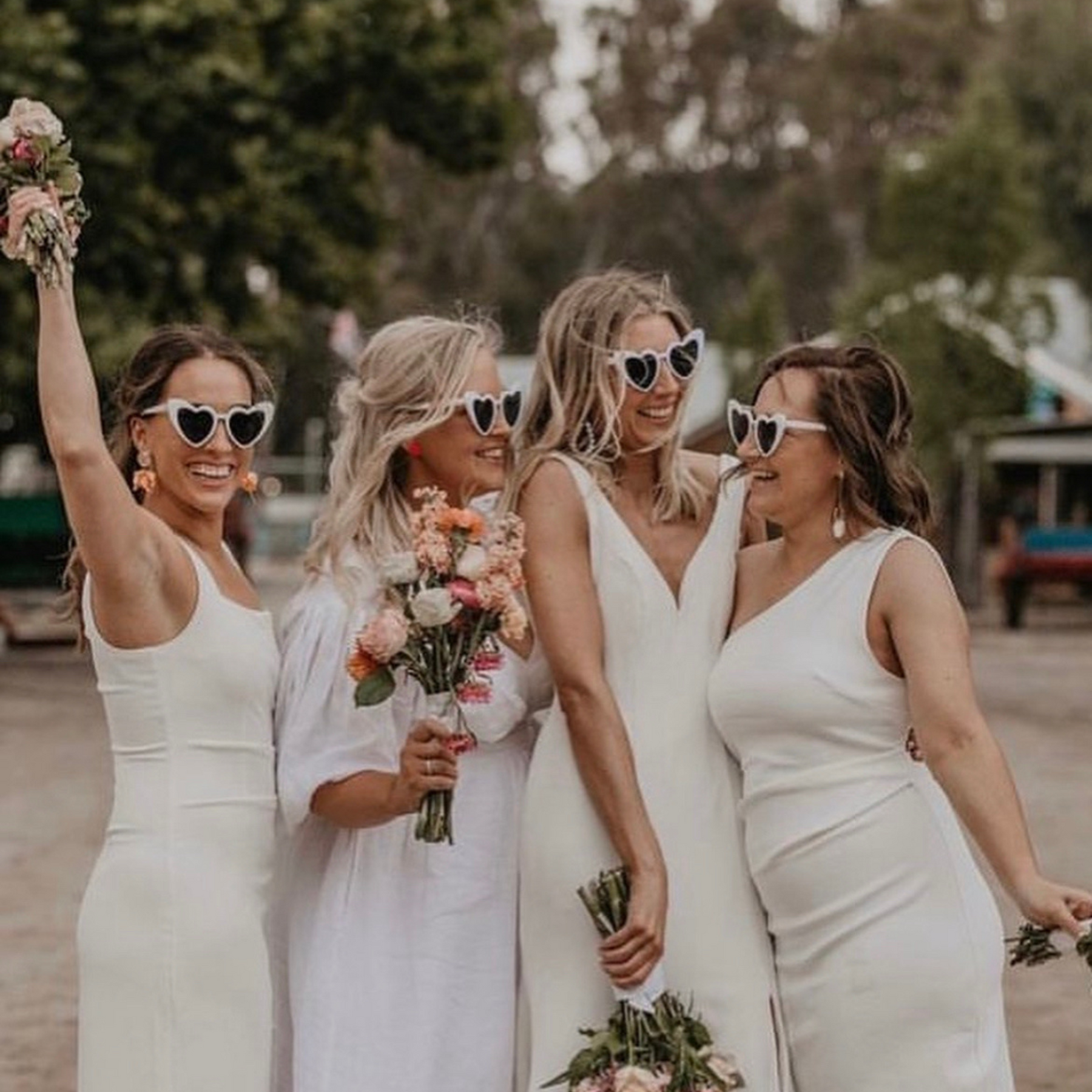 Heart Shaped Sunglasses Hens Party Accessories Australia Bride